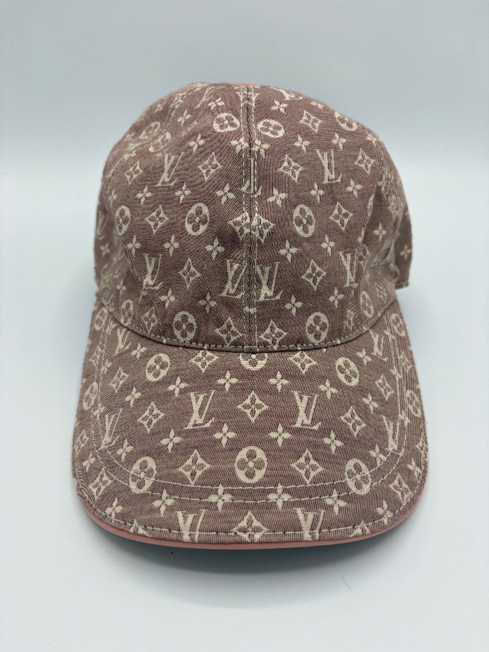 Louis Vuitton Monogram Logo Brown Adjustable Women's Baseball Cap